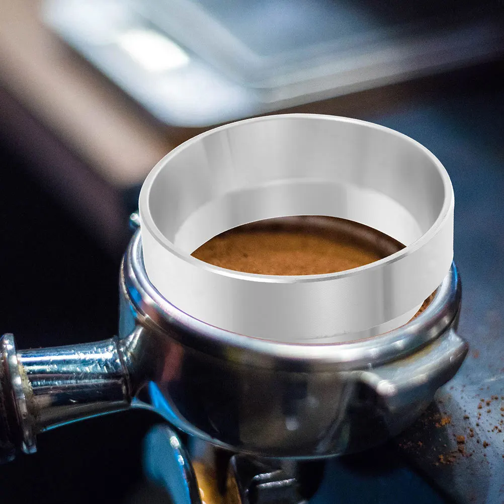 حلقة جرعات الإسبريسو مقاس 51 مم من الفولاذ المقاوم للصدأ لتوزيع مسحوق القهوة لملحقات فلتر القهوة المتسقة