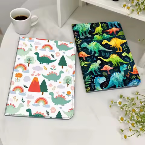 Cute Anime Dinosaur Art For Legion Xiaoxin Pad Y700 K10 M10 P11 K11 Pro Plus 10.6 11.5 Inch 2021 2023 2025 Tablet Case