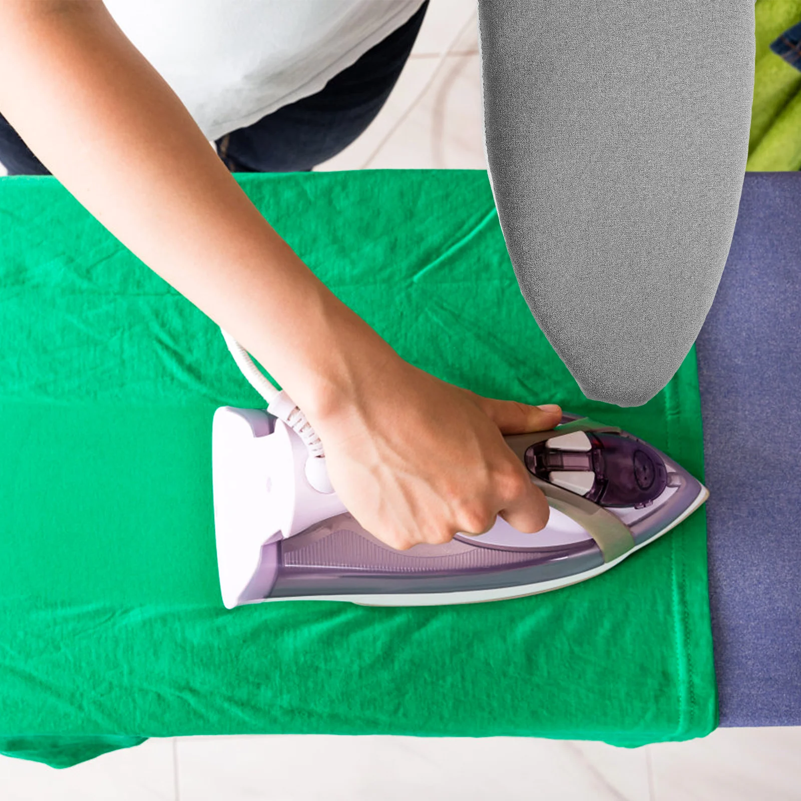 

Large Size Handheld Ironing Board Garment Steamer Glove Protective Mitt Lightweight Breathable Material Pointed Design Sleeve