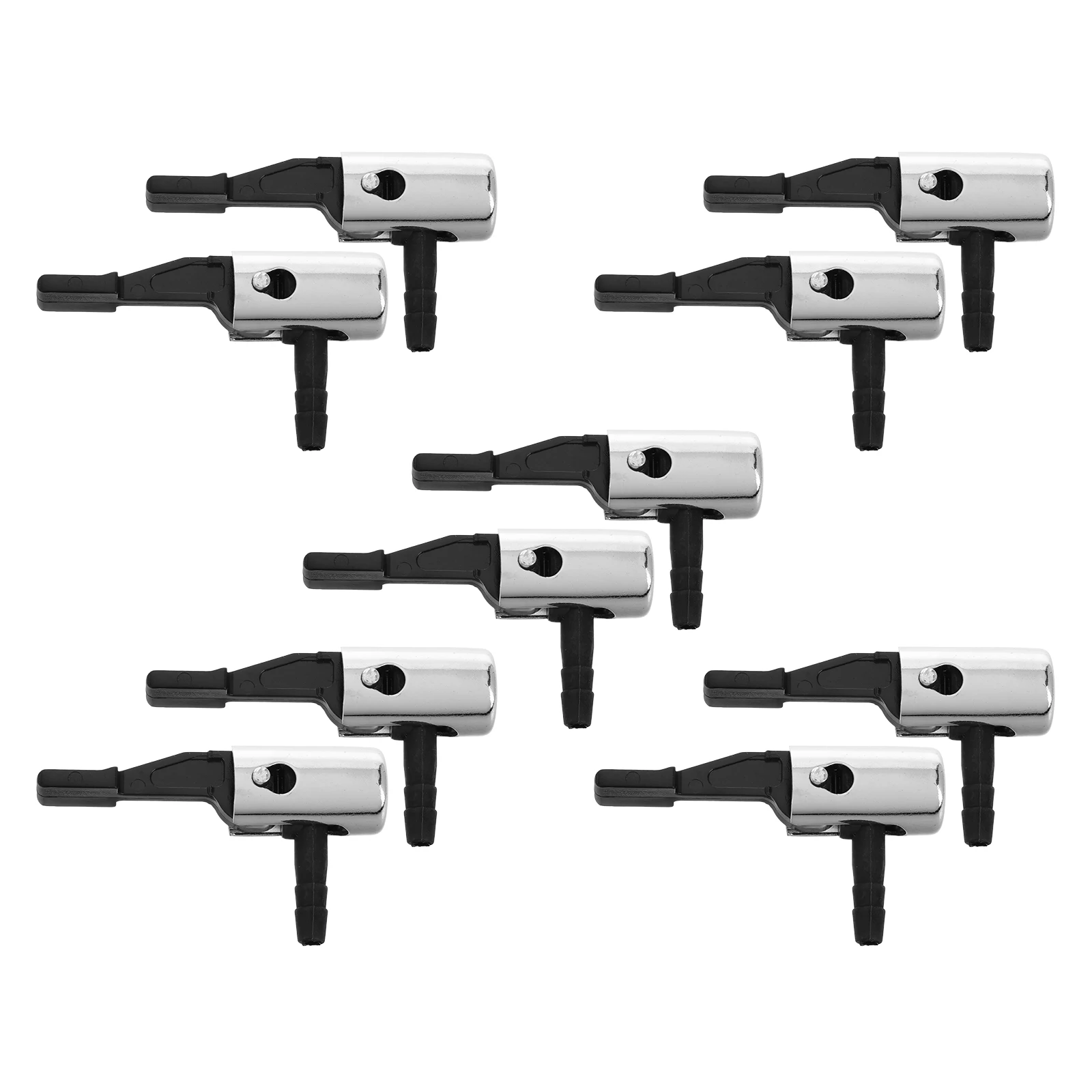 

10 Pcs Gas Nozzle Adapter Air Compressor Tire Inflator Accessories Kit Attachments for Tires Steel Chuck Quick Connect