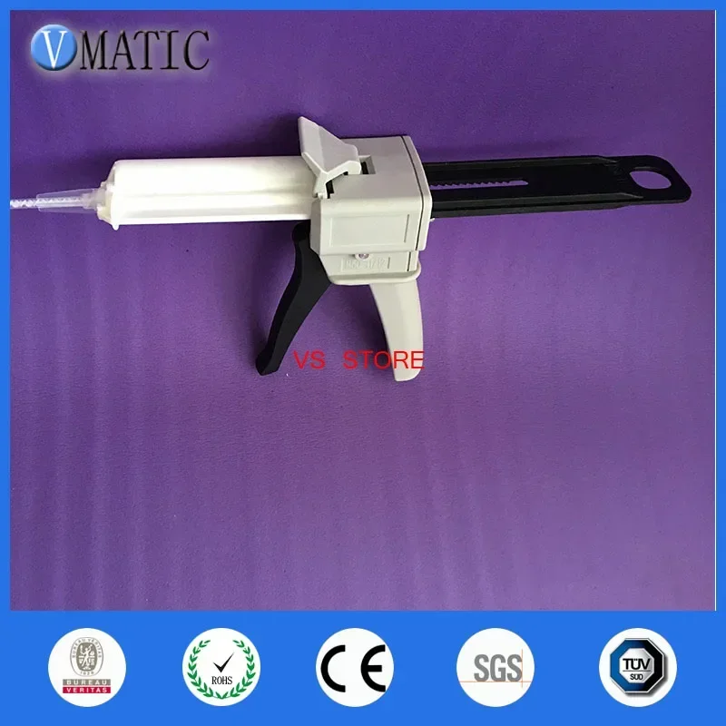 Free Shipping 10:1/4:1 Glue Mixing Dispenser Dispensing Gun Caulking 50ml Glue Mixing Cartridge Gun 50cc