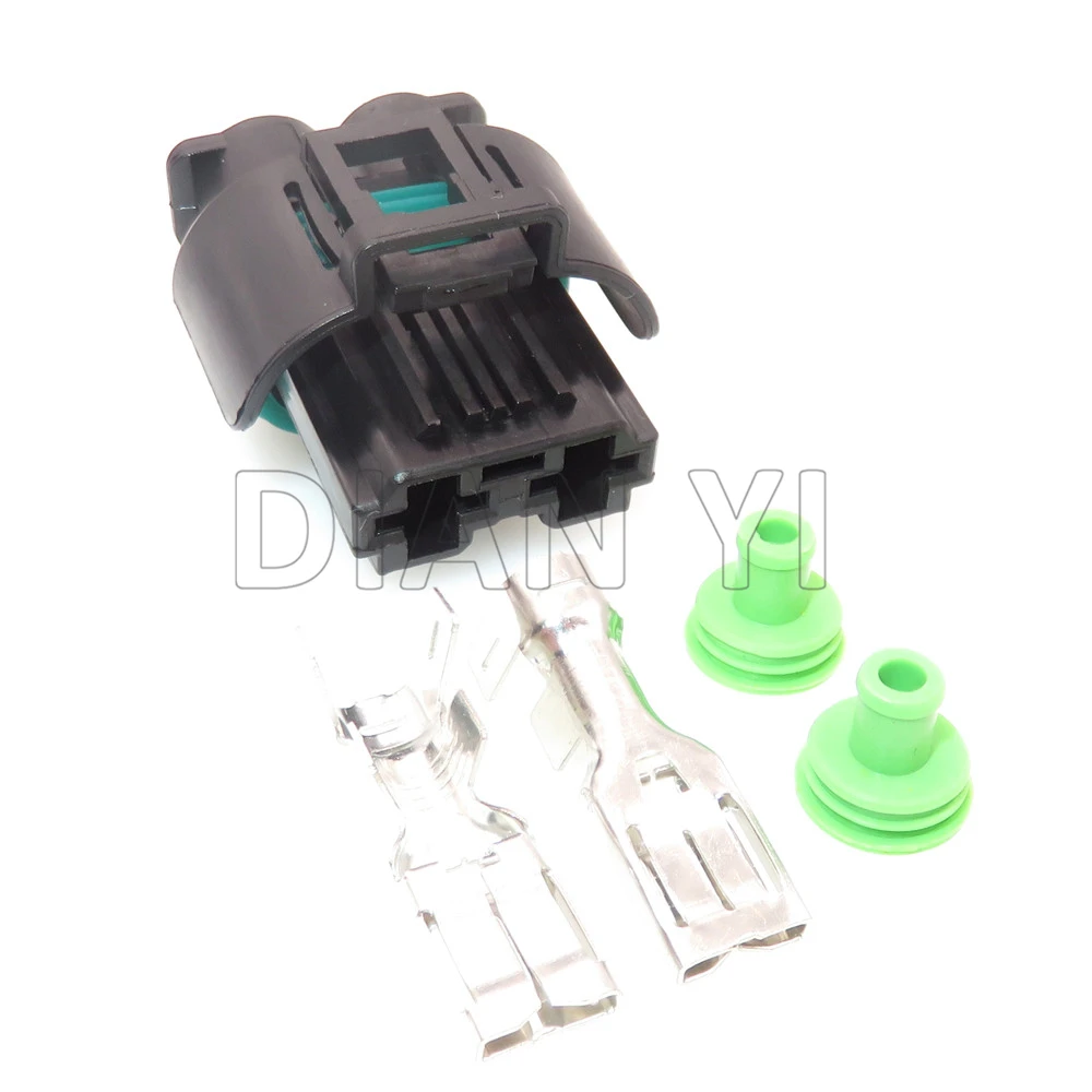 

1 Set 2 Way Auto Fan Motor Electrical Cable Sockets AC Assembly 1544317-1 1544678-2 Car Sealed Large Power Current Connector