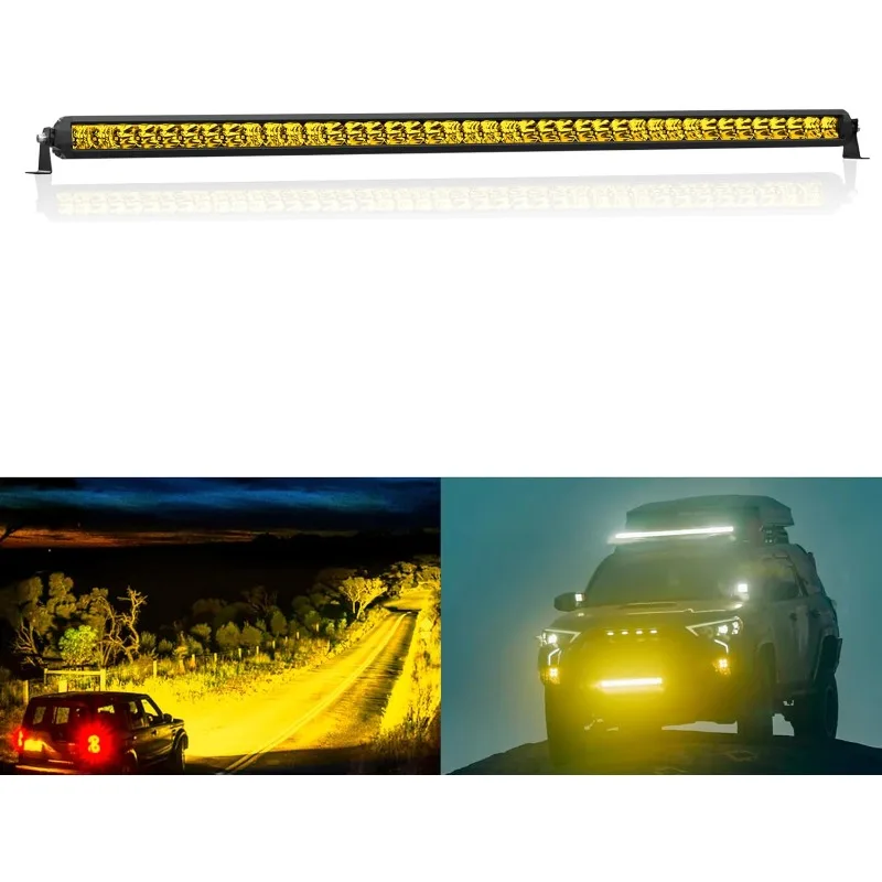 

LED Light Bar 42 Inch Single Row Super Bright Spot Flood Combo LED Work Light Driving Fog Lamp for Pickup 4x4 Off Road Tru