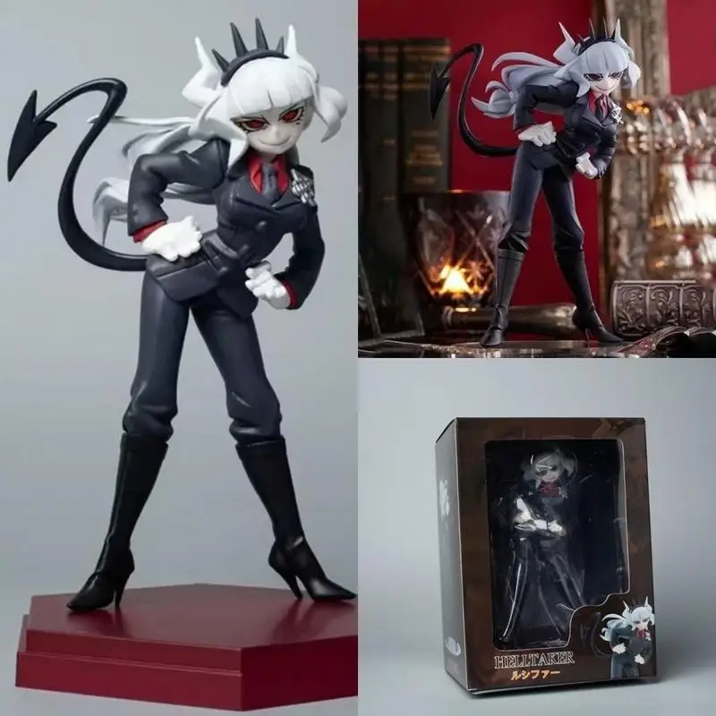 Figuras de acción de personajes de juego HELLTAKER Lucifer de 17CM, estatua de pie para chica hermosa, adorno de escritorio, decoración, juguetes coleccionables, regalo
