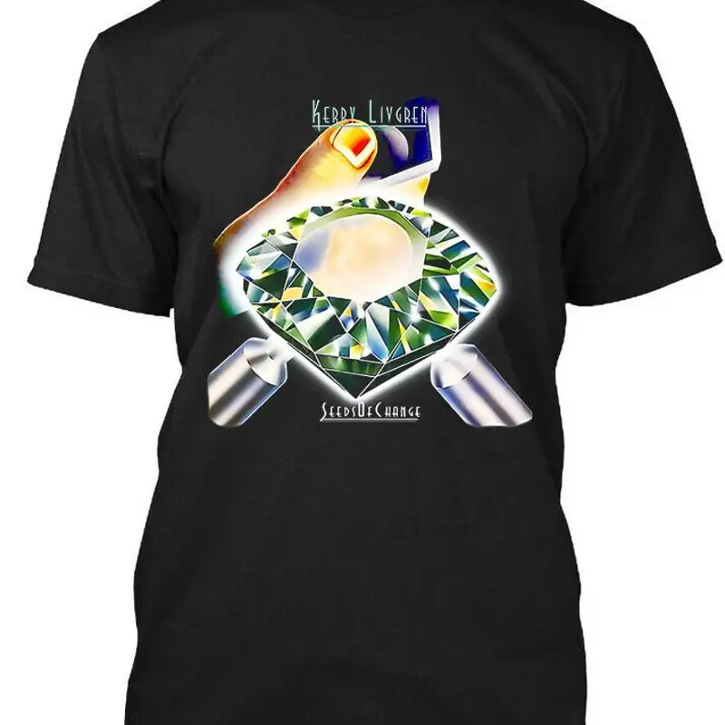 

Новая популярная футболка с логотипом американской музыки Kerry Livgren Seeds Of Change, размер S 4XL