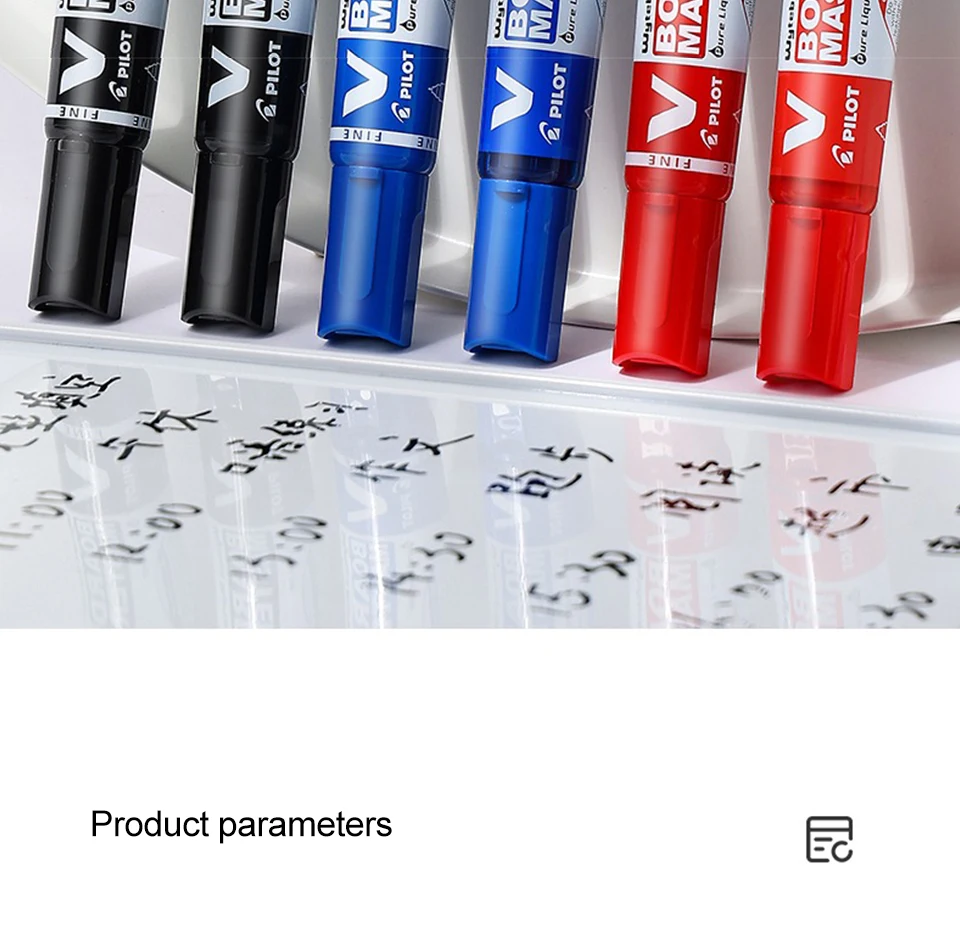 1 stücke Japan Pilot Whiteboard Marker V Direkte Flüssigkeit Große Kapazität Tinte Klassenzimmer WBMAVBM-M Ersatz Tinte Tasche Büro Liefert – Detail 2