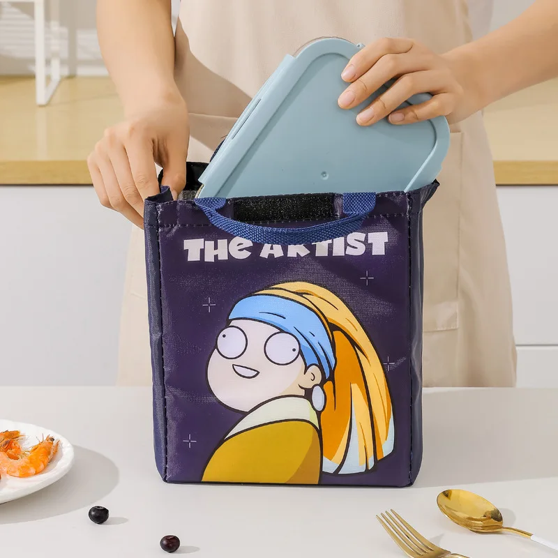 Liancheng 2023 New Lunch Box Bag Student Office Worker Large Capacity Lunch Bag Good-looking Lunch Bag