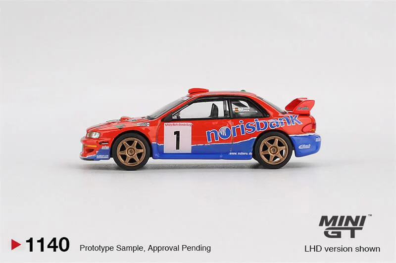 MINI GT 1:64 Impreza WRC97 NO.1 1999 DRM Champion / RX-7 RE-Amemiya Die-Cast Car Model Miniature Gifts