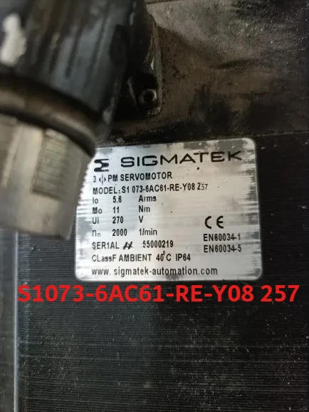 

Используется для SIGMATEK S1073-6AC61-RE-Y08 257, используемый серводвигатель S1073-6AC61-RE-Y08 257