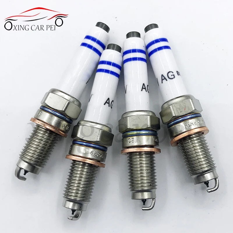 04E905612 4PCS IRIDIUM SPARK PLUG 04E 905 612 FOR 0 241 145 515 ZKER6A-10EG PZKER7A8EGS 94968 auto ignition plug
