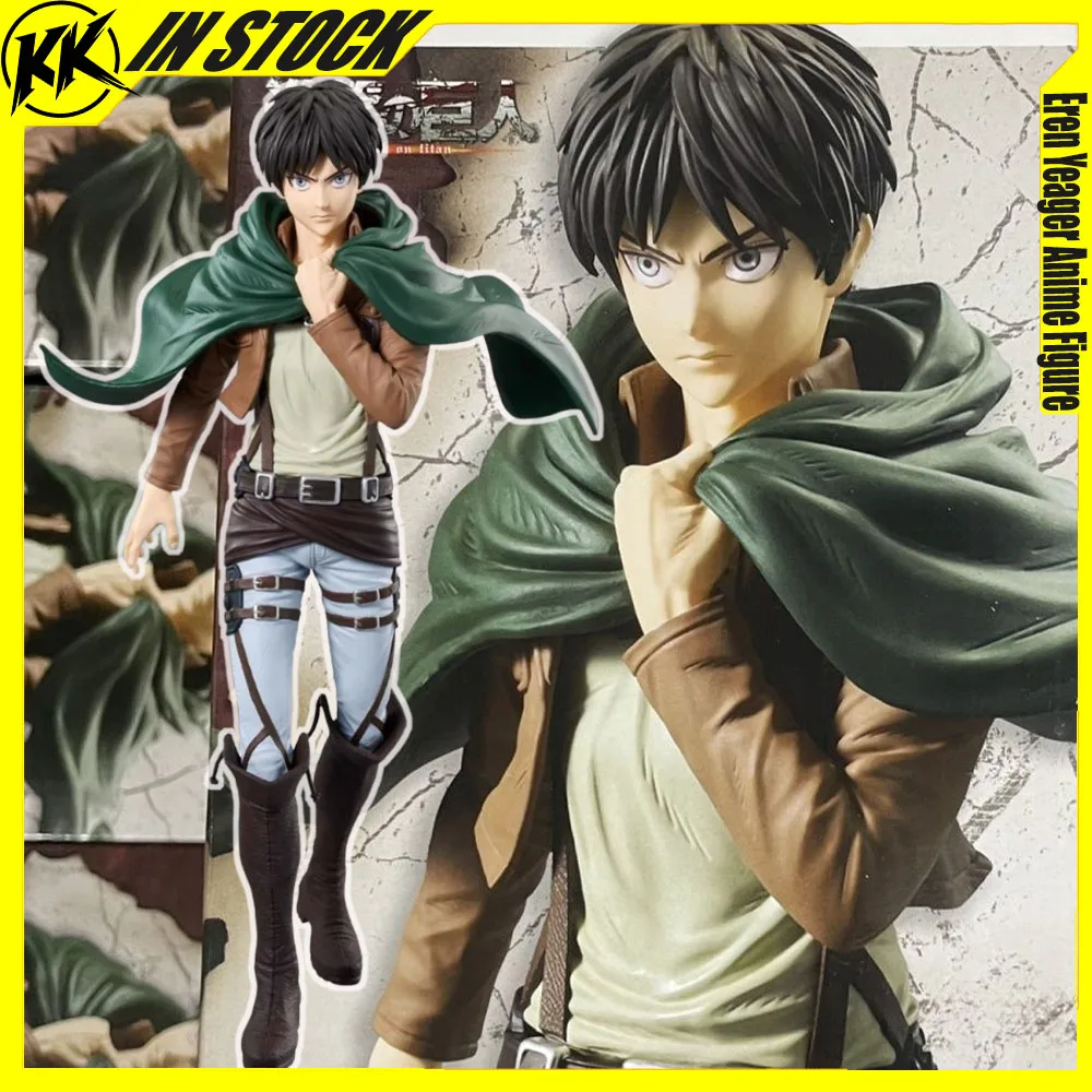 

Original Namco Banpresto Attack On Titan Grandista Eren Yeager Anime Figure 28cm Model Pvc Statue Collectible Figurine Toy Gift