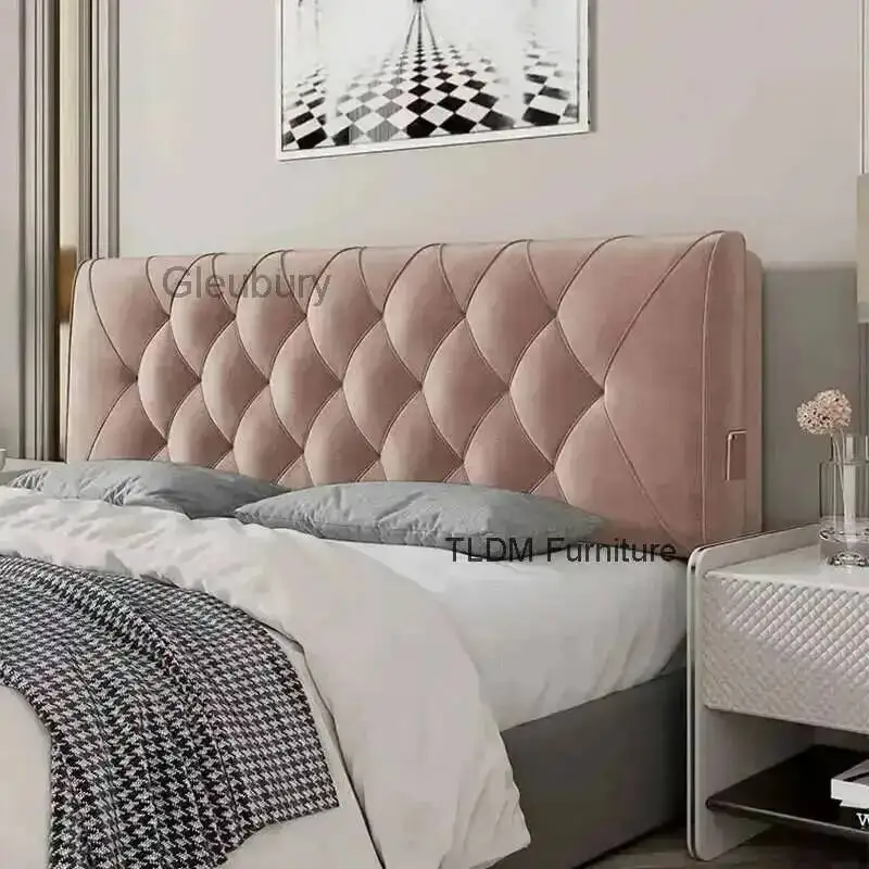 Bed for Bag Soft Headboards Hotel Backrest Headboards American Flannel Cloth Skin-Friendly Light Luxury Household Bed Headboards