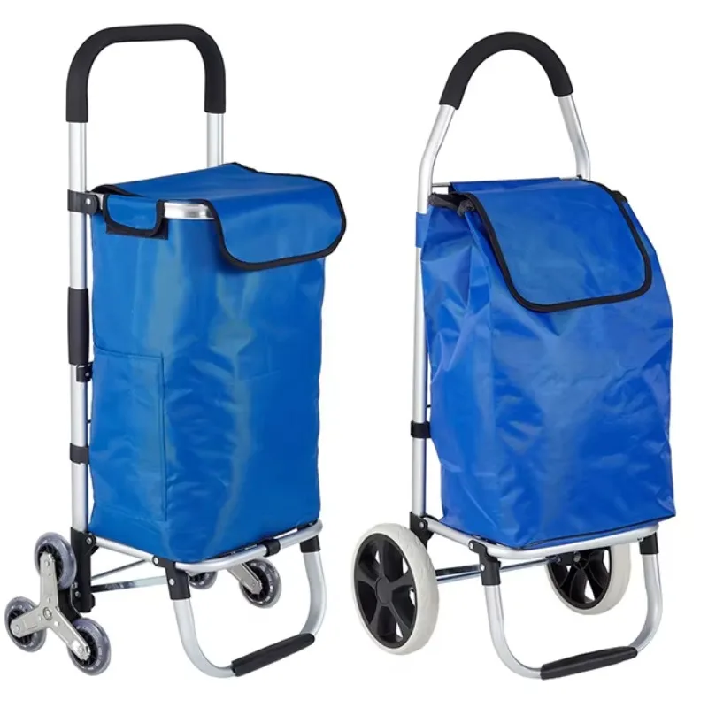 

Upgrade light wheeled shopping large storage practical folding shopping cart, convenient, practical and durable