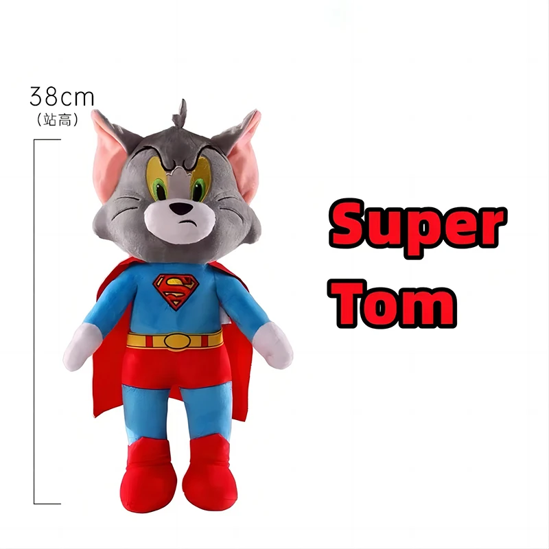 Warner 100th aniversário super tom e jerry modelos brinquedos de pelúcia kawaii animais de pelúcia boneca brinquedos para crianças presente