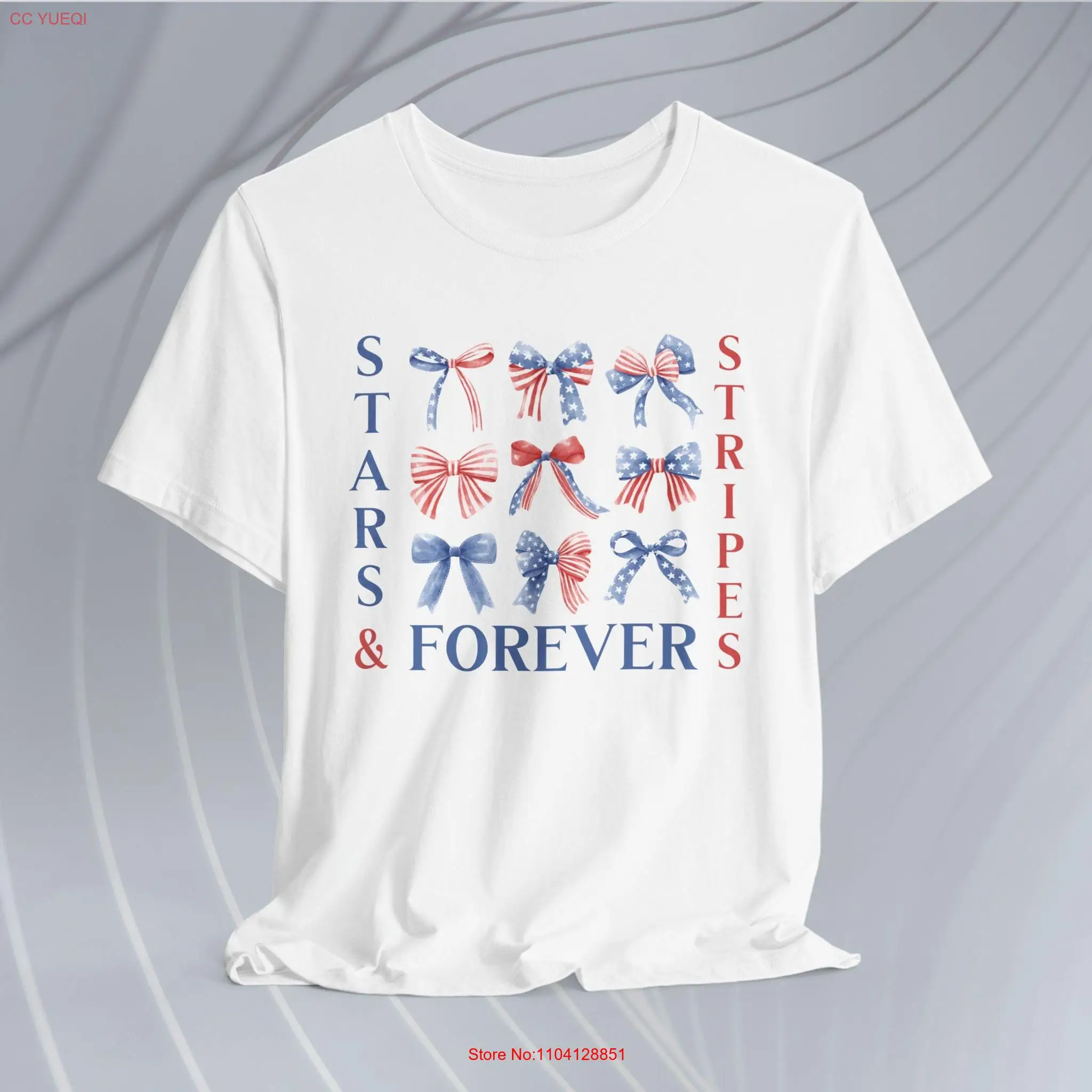 

Stars and Stripes Forever Jersey T Shirt 4th Of July America Design Coquette Independence Day USA Birthday