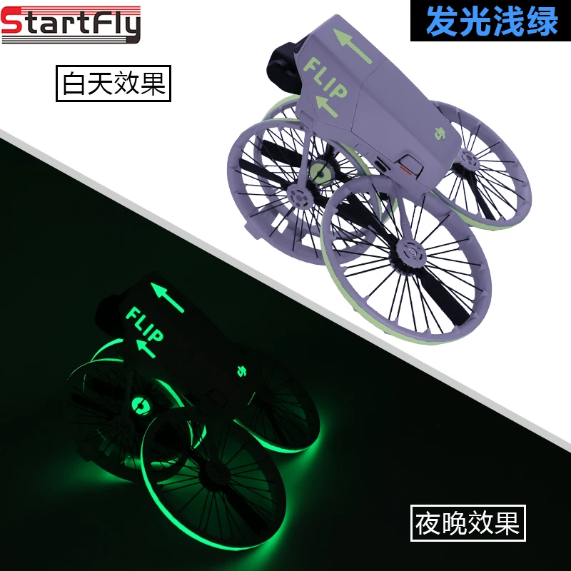 ملصقات مضيئة الوجه الطائرة بدون طيار ليلة الطيران توهج ملصقات ل DJI الوجه ملصقات الفلورسنت ملصقات الزخرفية ملحقات طائرة بدون طيار