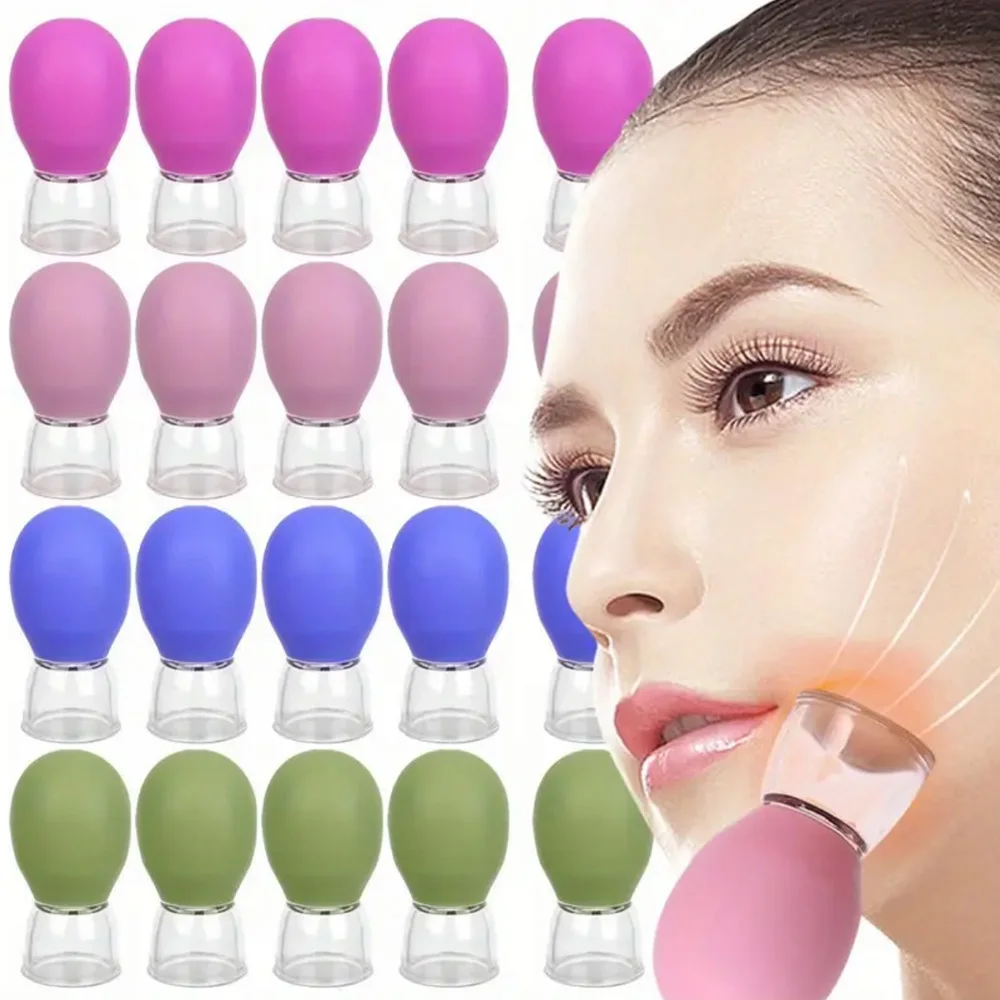 12PCS/6PCS/3PCS/1PC - Multi functional facial cupper, mini and compact, easy to use for decompression and relaxation