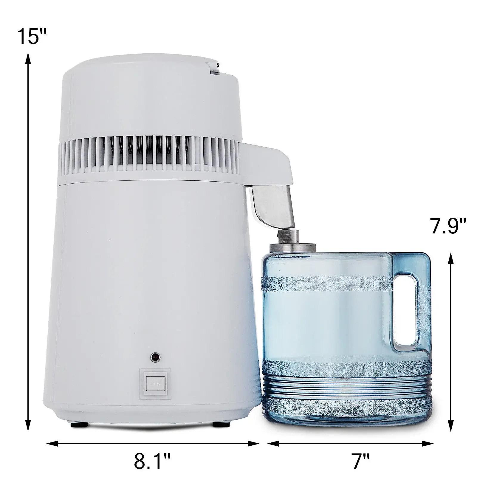 4L Home Countertop Water Distiller Machine Temperature-Adjustable Purifier for whisky brandy vodka and other distilled liquors