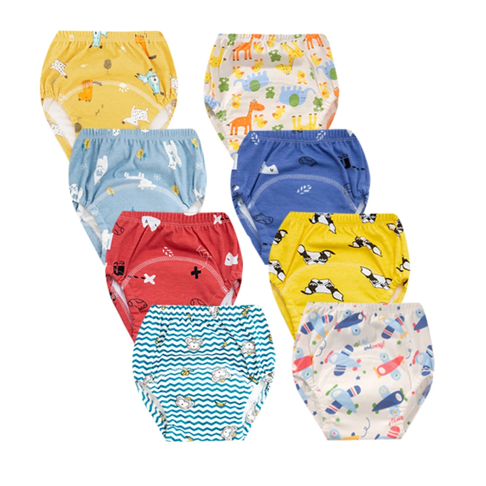 

Baby Reusable Washable Diapers Ecological Potty Training Pants Waterproof Cotton Cleanliness Cloth Diaper Baby Nappy Underwear