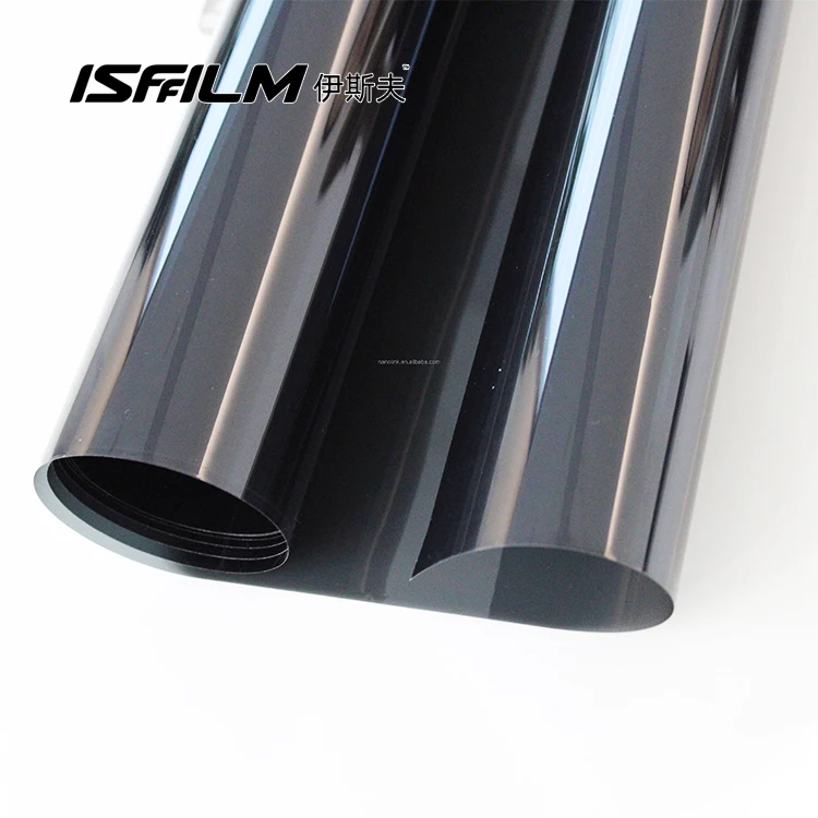 ISFFILM 70% VLT 97% IRR transitional security  manufacture automotive insulation Nano Ceramic roll glass tint for car windows