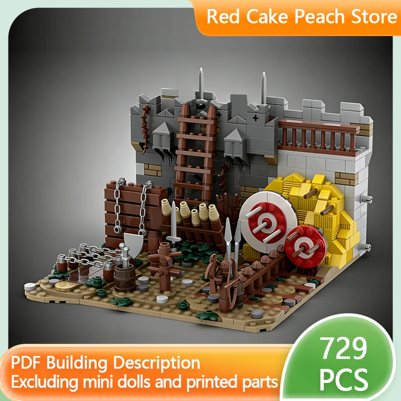 

Medieval Castle Model MOC Building Bricks Castle Drill Ground Modular Technology Children Holiday Gifts Assemble Toys Suit