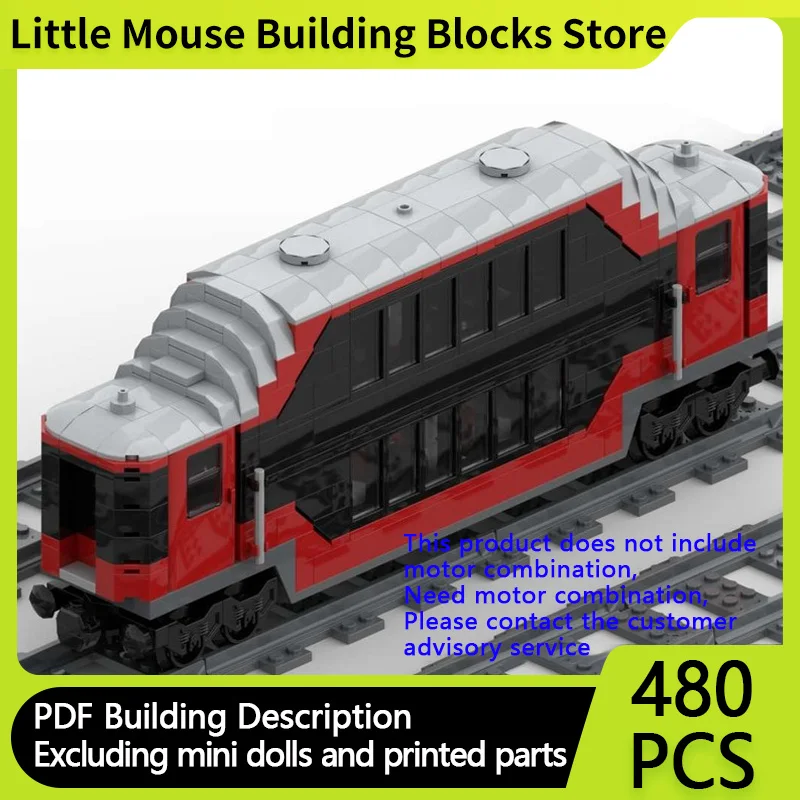 

City Car Model MOC Building Bricks TB-E Train Double-Decker Car Modular Technology Children Holiday Gifts Assemble Toys Suit