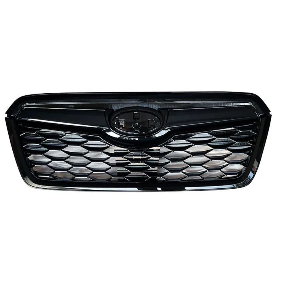 For Subaru Forester 2019-2021 Abs Sport X-Break Style Front Grill Mesh Kit Upper-Lower GLoss Black Upper Bumper Grille Grills