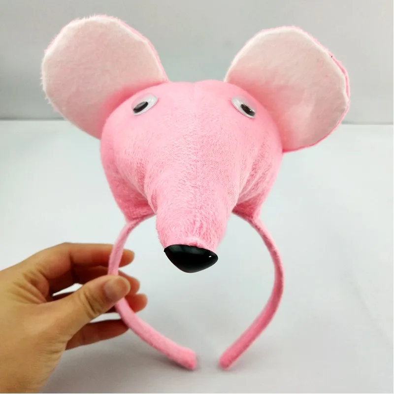 Animal Hair Bands Mouse Headdress Cartoon Decoration Cute Animals Role Play Props Stage Performance Prop Unisex Children