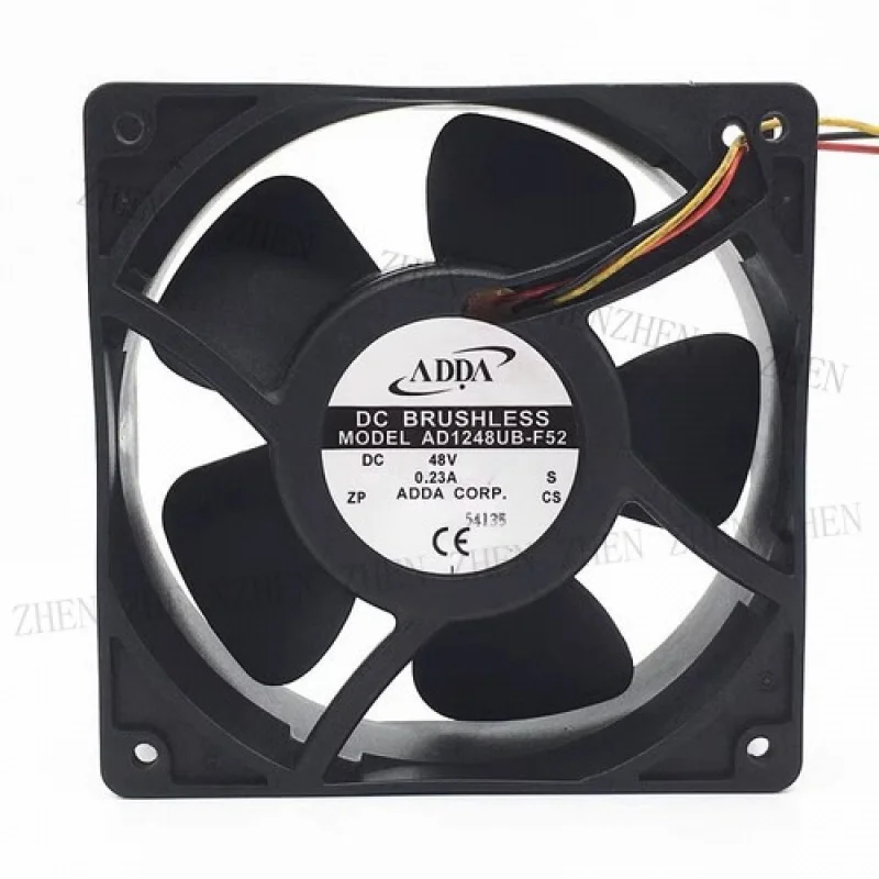 

Y для ADDA AD1248UB-F52 12038 48 В 0,23 А 12 см 3-проводной шариковый охлаждающий вентилятор