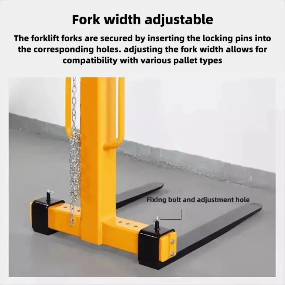 Heavy Duty Balanced Lifting Fork Overhead Crane Lifting Fixture Manual Adjustable Fork For Pallet Cargo Hoisting Application