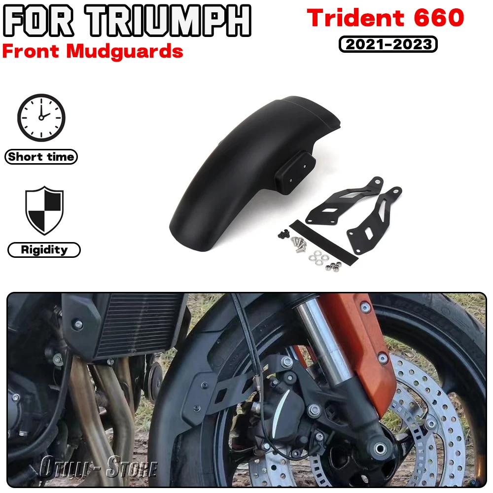 

For TRIUMPH Trident 660 2021 2022 2023 Motorcycle accessories Front Fender Mudguard Fairing Black