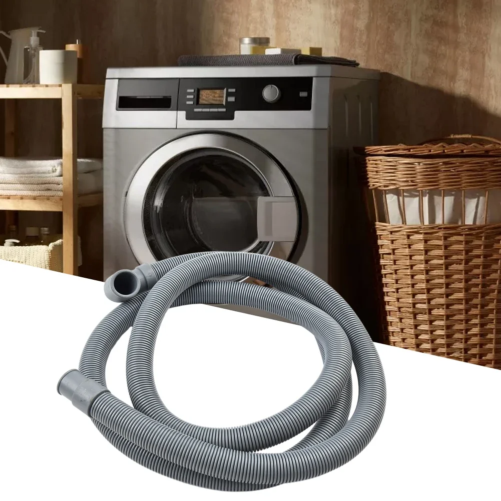 

Drain Hose Extension Pipe Washing Machine Outlet Pipe PP Material Thick-walled Clip Extra Long Removable Hook Secure