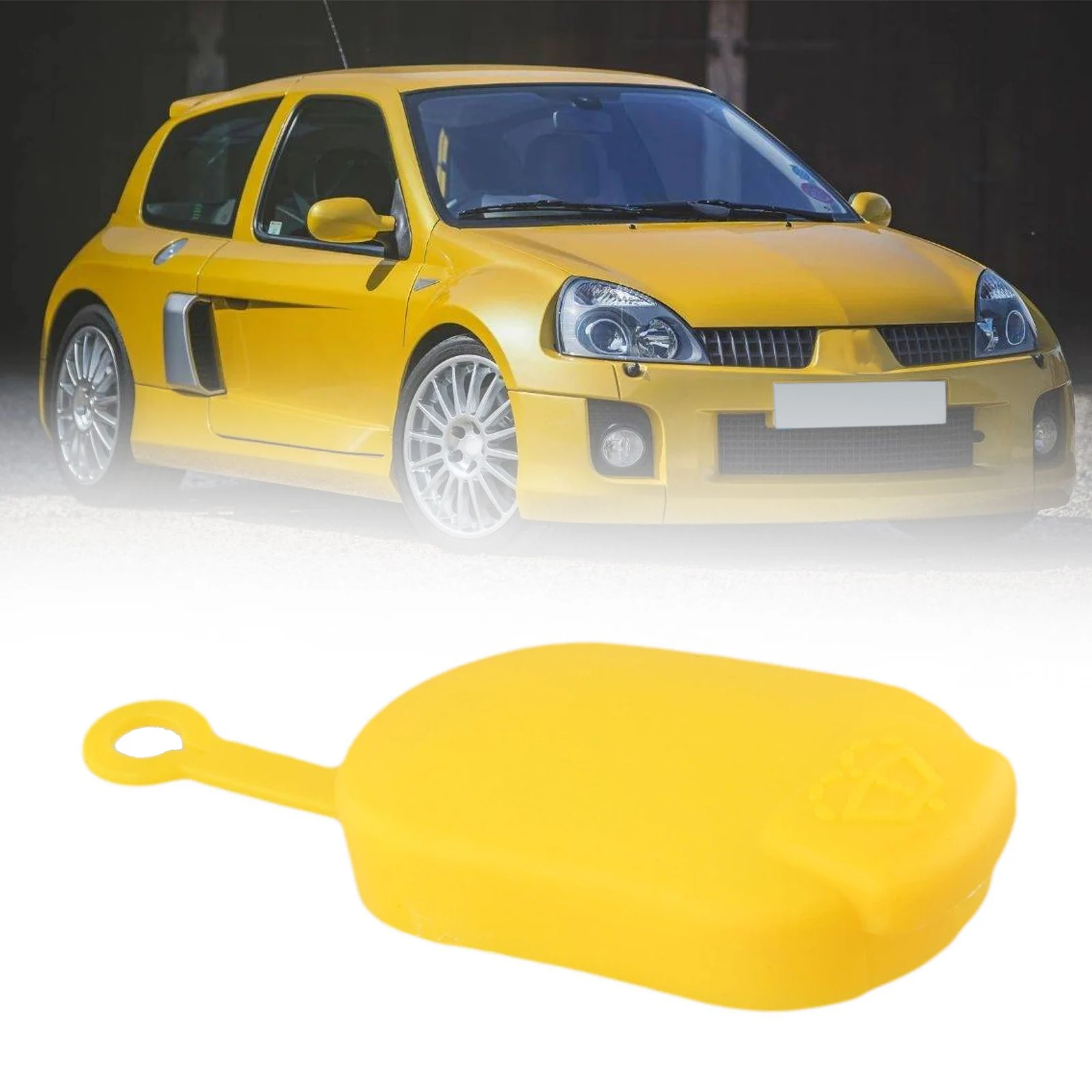 Cap Windshield Washer Cover Tank Vehicle Yellow 7700411279 Accessories Fluid Reservoir Lid Plastic Replacement New