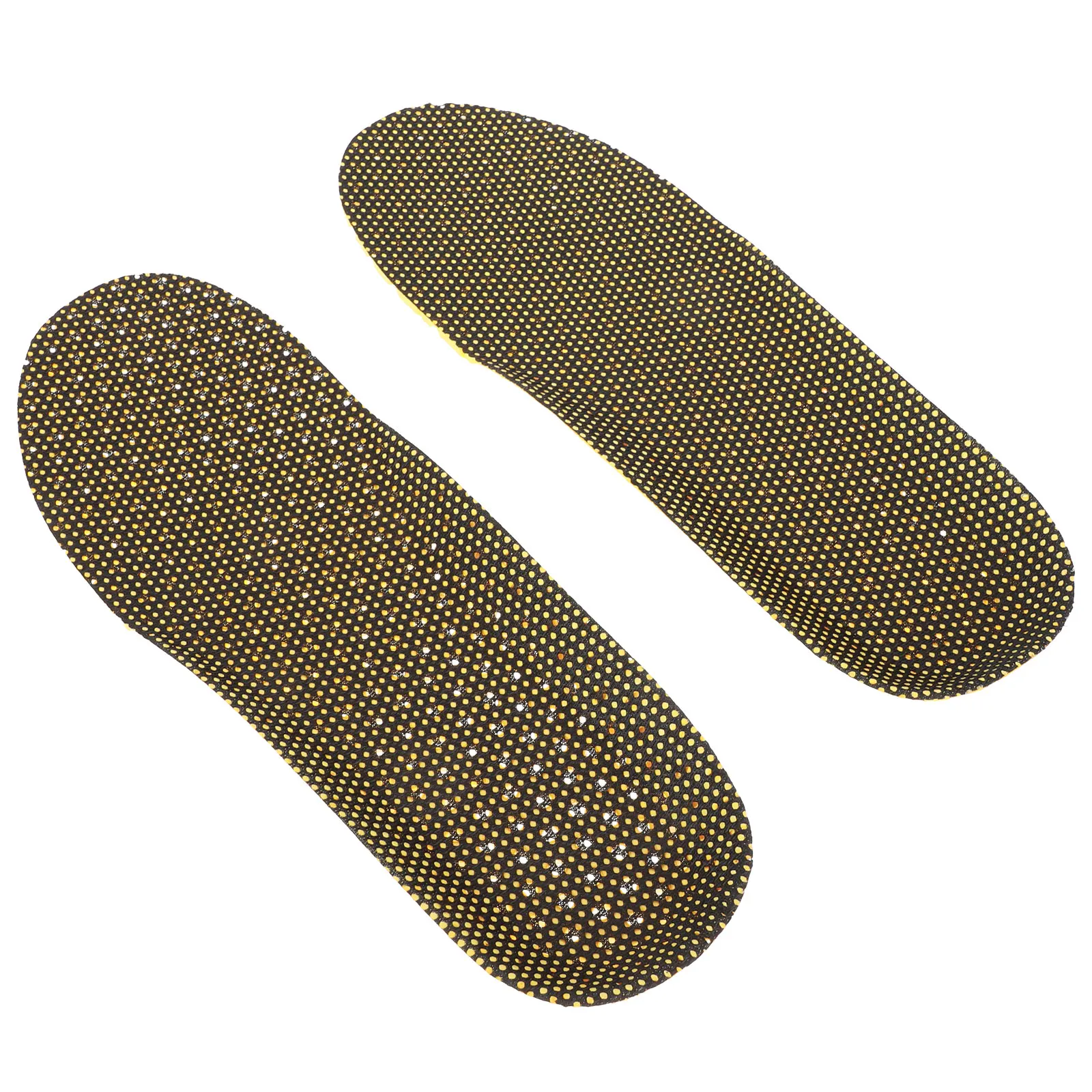 

2 Pairs Shock Absorbing Insole High Quality Breathable Foot Care Shoe Pads Sweat Absorb Comfort Sports Non Slip Elastic Long