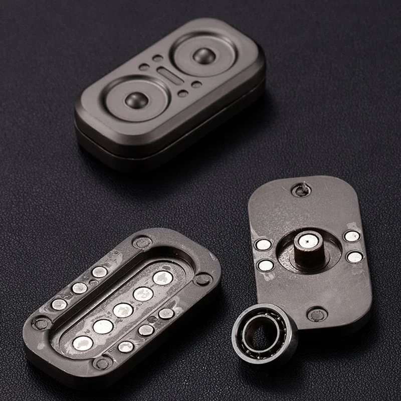 Hibou Fidget Spinner Fidget magnétique Push Slider main Spinner métal EDC décompression jouets bureau jouets pour adultes enfants cadeaux