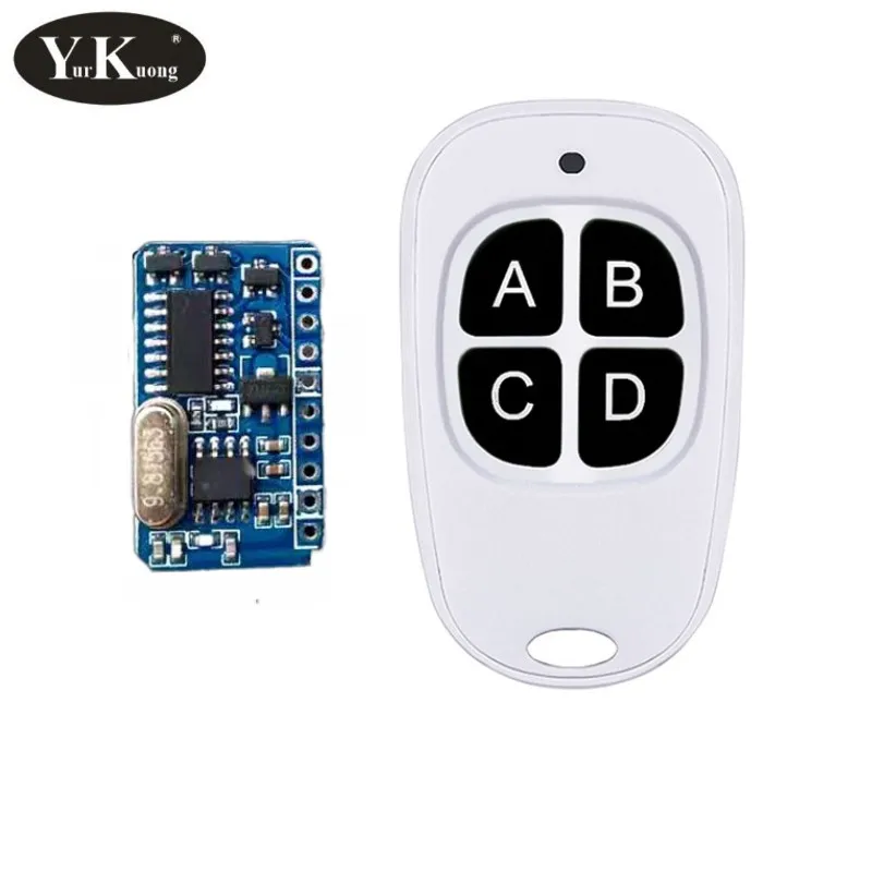 Wide Voltage DC3.7V5V6V9V12V Single Learning Wireless Remote Control Switch miniature wireless remote control switch