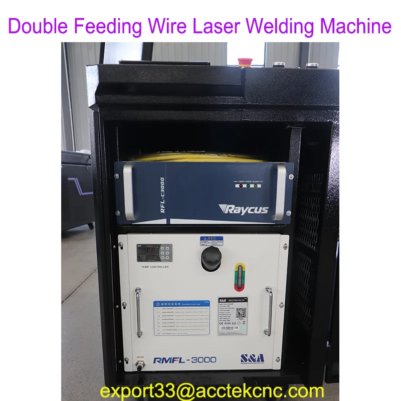 

Double Wire Feeding Handheld Fiber Laser Welding Cleaning Cutting Machine / Portable Laser Welder Lazer Rust Removal for Metal