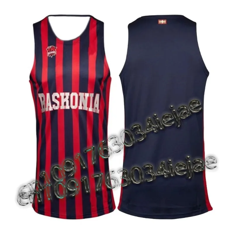 

2025 Baskonia Spain Home Basketball Jersey 3D Printed Adults & Kids LBA Breathable T-Shirt New Arrival Playoffs 24_25 Camiseta