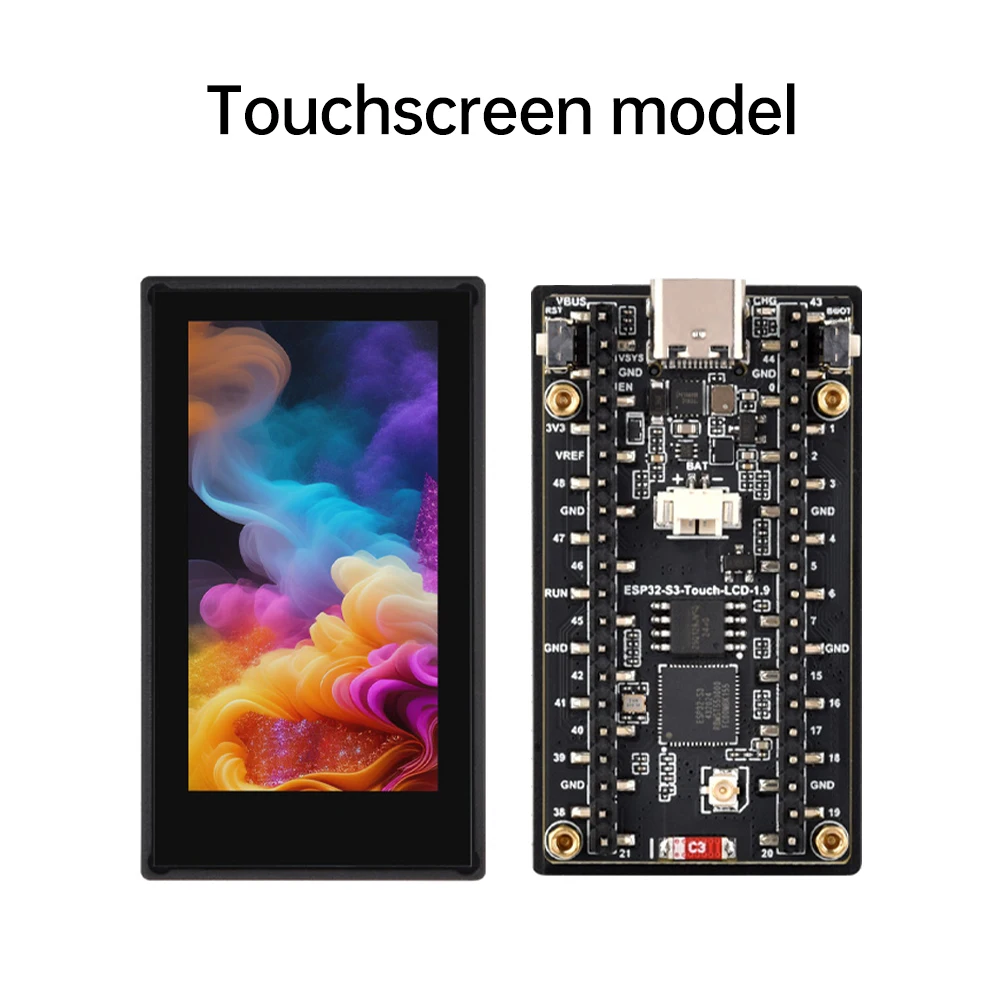 ESP32-S3 1,9-Zoll-LCD-Touchscreen WLAN Bluetooth-kompatibles Entwicklungsboard 170 × 320 Lx7 Dual-Core-Prozessor Typ-C – Detail 16