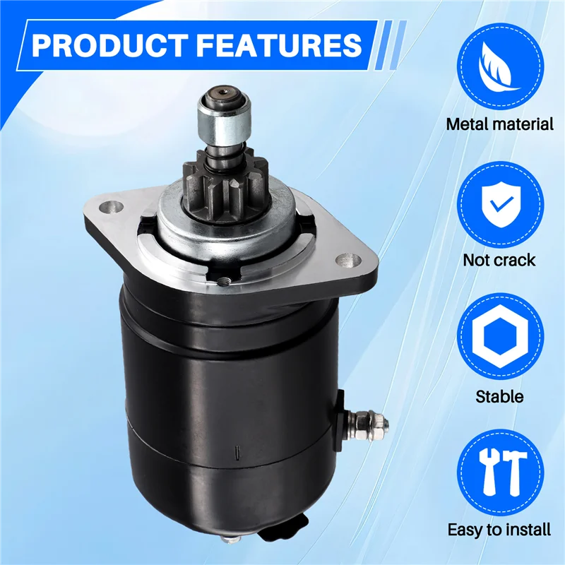 

346-76010-0 Starter Motor 9 Tooth For Tohatsu Mercury Outboard Motor M25C M30C M40C 853805A1, 334760100M, 346-76010