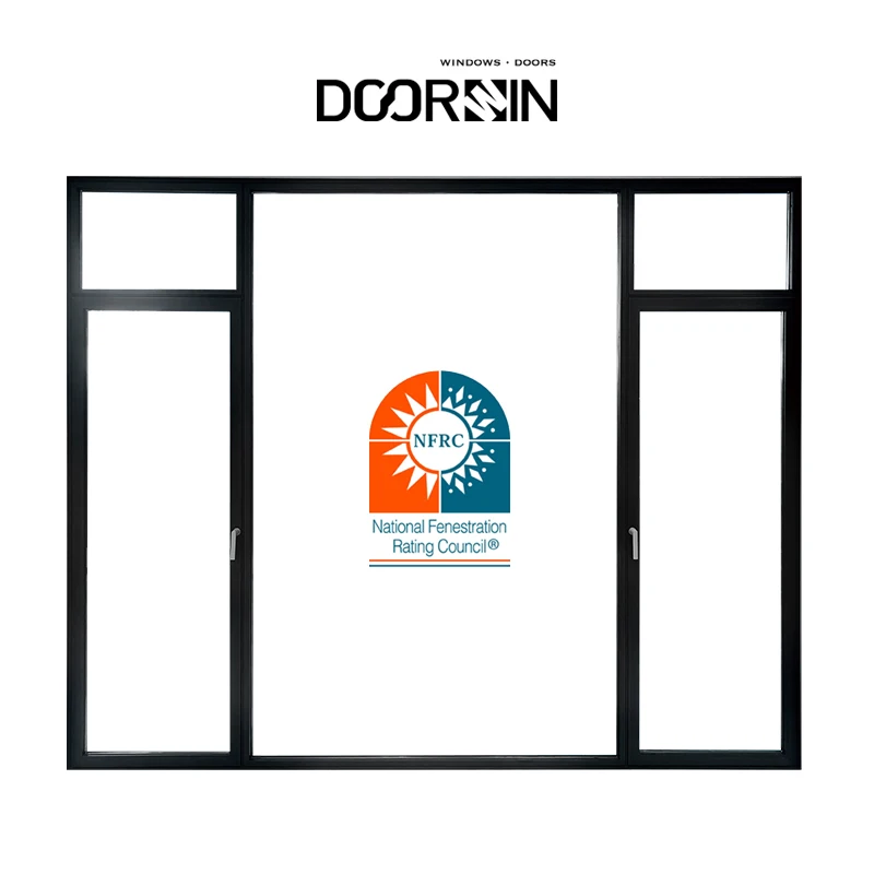 Customized 2024 New Arrival Aluminum Alloy Window House Window Frame Hurricane Impact Frameless Minimal Slim Frame Windows