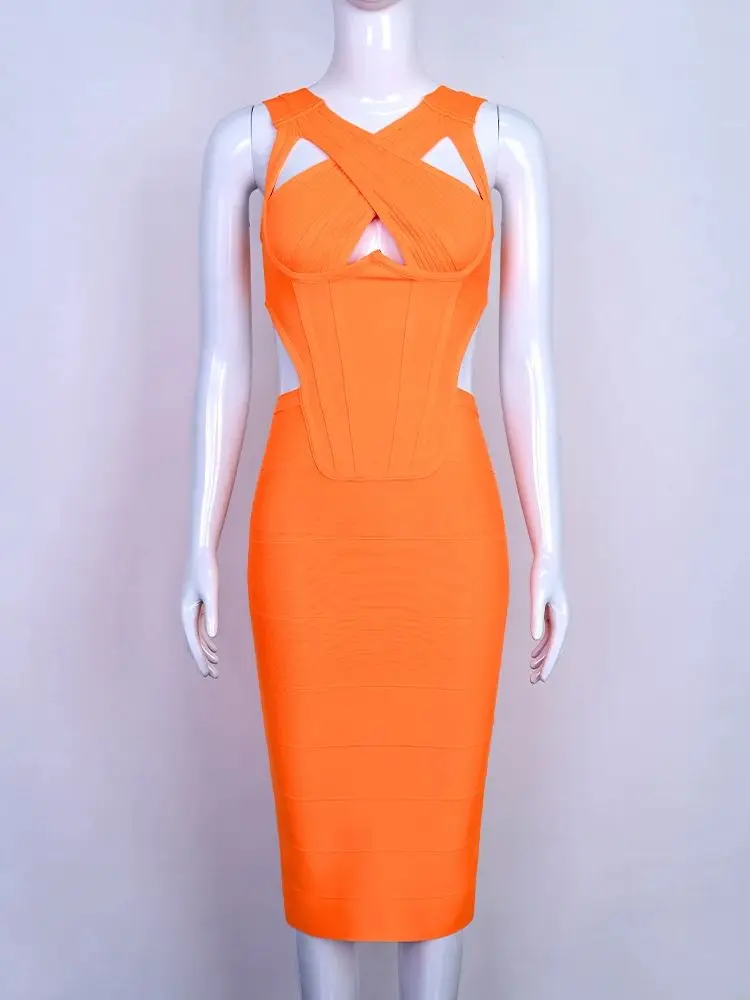 strapless open back dress Elegant Sexy Draped One Shoulder Bodycon Bandage Dress Lavender / S main image 0
