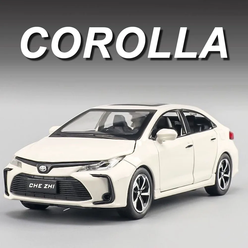 1:32 كورولا GR86 لعبة مجسمة سبيكة دييكاست أبواب السيارات فتح الإطارات المطاطية مع ضوء الصوت التراجع نماذج مصغرة الأطفال هدية