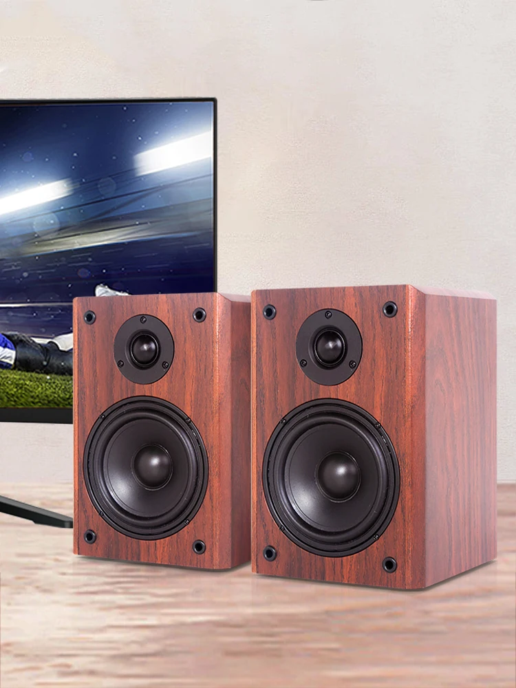 Haut-parleurs passifs de 5 pouces, boîte de son 50W, sensibilité 88dB, haut-parleur d'étagère, moniteur 4-8ohm, entrée Audio XLR pour Home cinéma de bureau