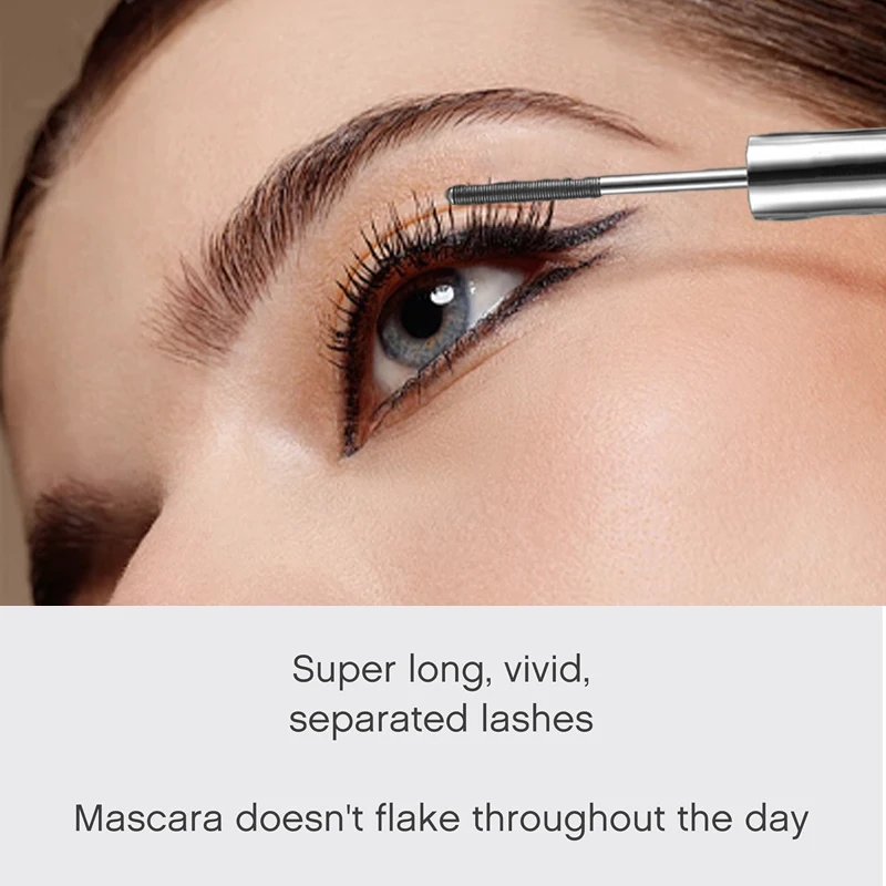 ماسكارا مادة حلزونية من أنابيب الصلب، قاعدة الماسكارا، رأس فرشاة حلزونية خاصة، ماسكارا أنبوبية فولاذية على مدار 24 ساعة، مكياج برايمر للرموش الدائمة #4