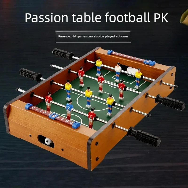 Wooden Football Table Games Family Friends Multiplayer Interactive Party Games Toy Table Football Machine Set Gift for Kid Adult