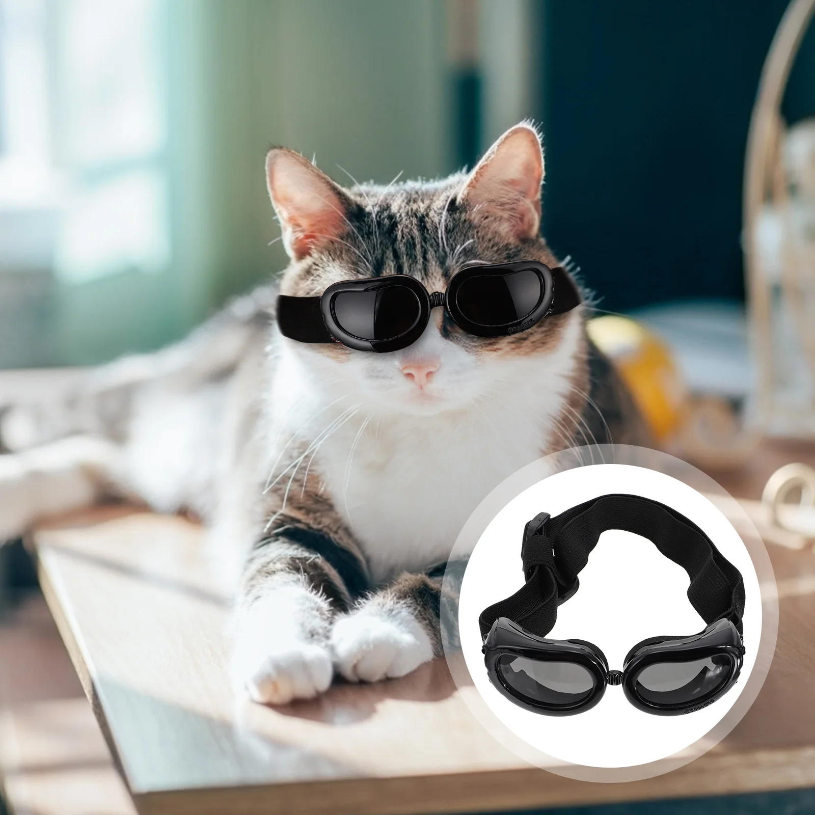 

Dog Sunglasses Pet Glasses Uv Protection Windproof Puppy Travel Goggles Dog Eye Protection Pet Glasses Puppy Sunglasses