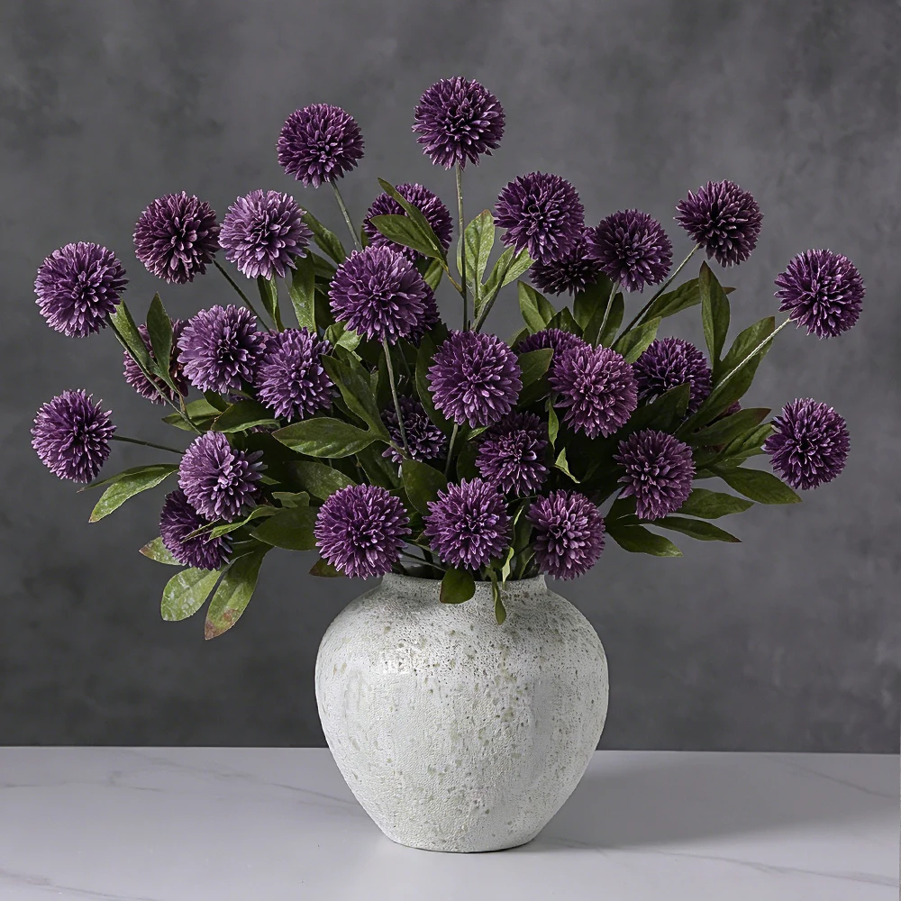 4-köpfige künstliche Gänseblümchen-Seidenblumen, 70 cm, künstlicher Blumenzweig für Heimdekoration, DIY-Esstisch-Deko-Accessoires – Detail 7