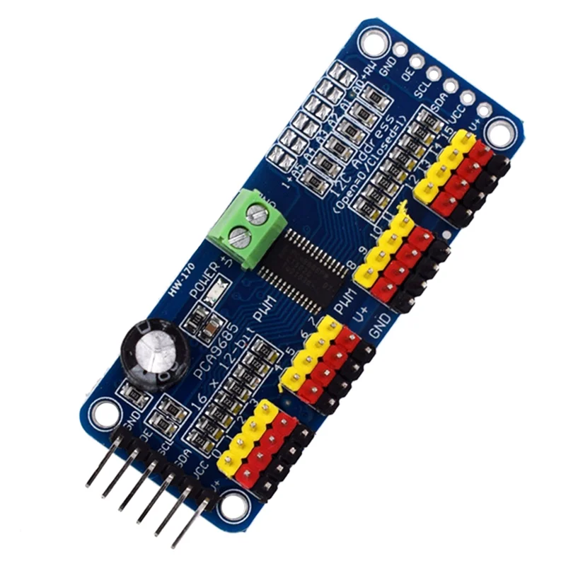 PCA9685 16 Channel 12-Bit PWM Servo Motor Driver I2C Module for or Shield Module Servo Shield