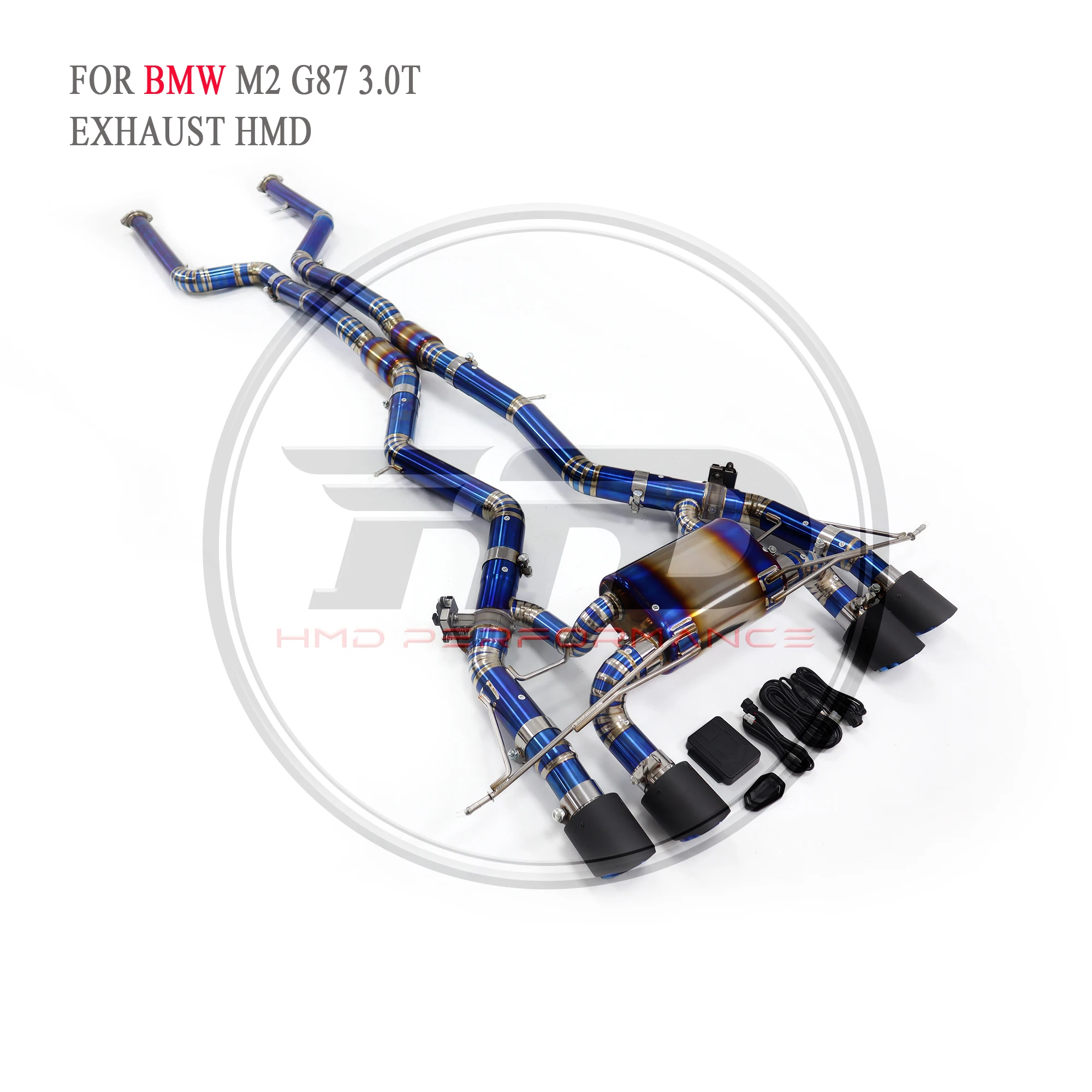 HMD Titanium Exhaust System Performance Catback for BMW M2 G87 3.0T 2023+ Muffler With Valve